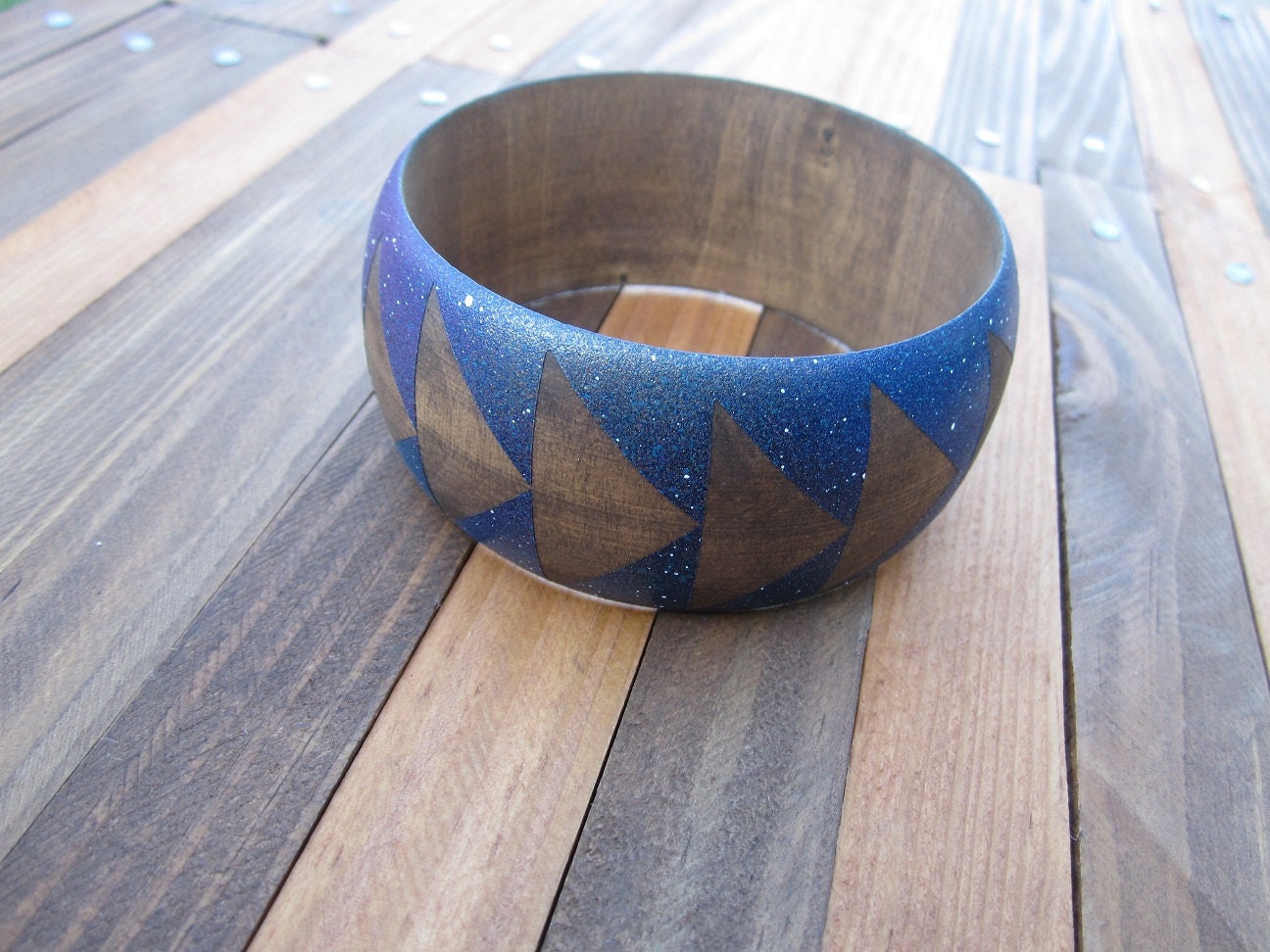 Cosmic Wood Bangle- S - XL