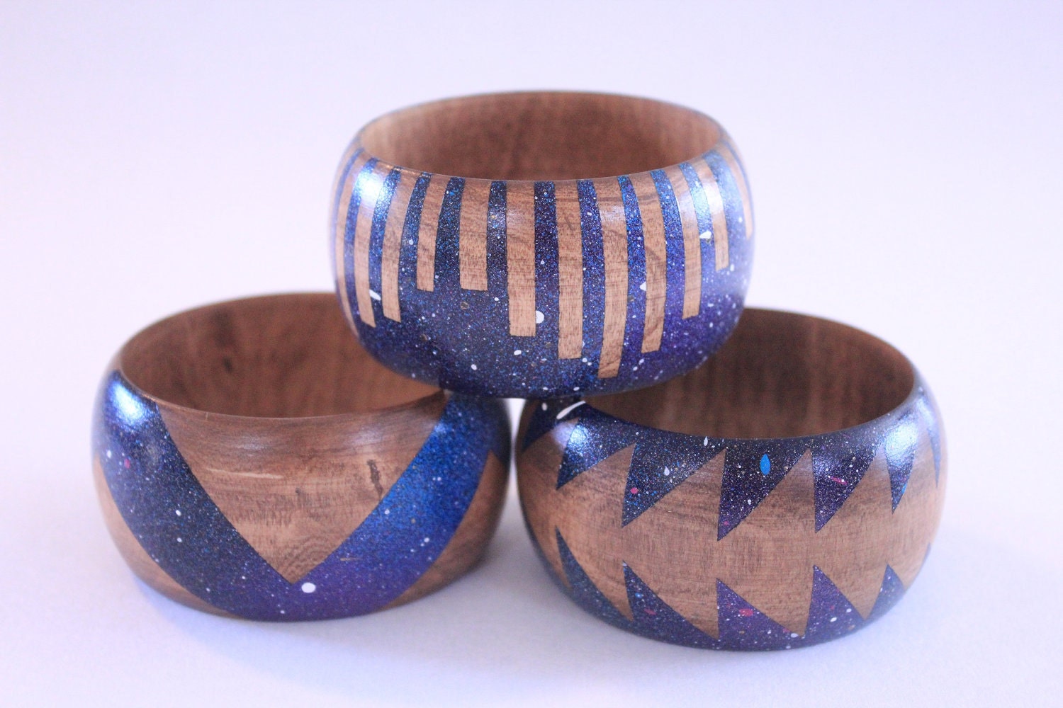 Cosmic Wood Bangle- S - XL