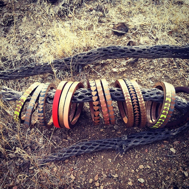 Set of Skinny Bangles- Bat for Lashes.-XS-XL