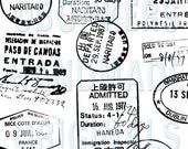 Passport Rubber Stamp Sheet