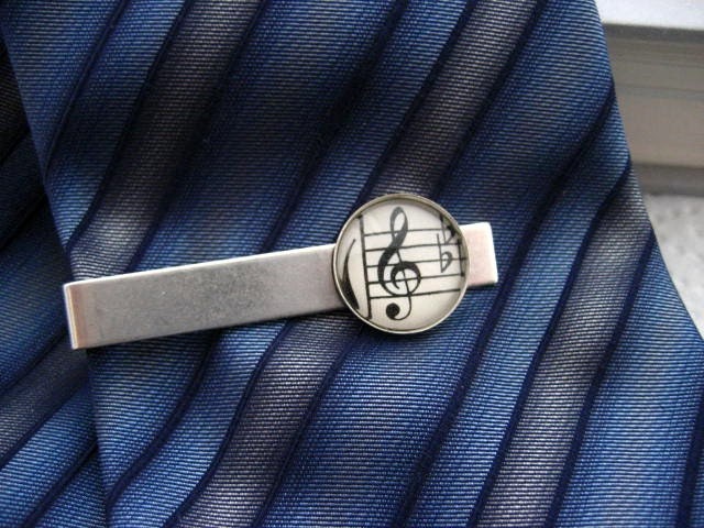 Vintage Music Sheet Tie Clip