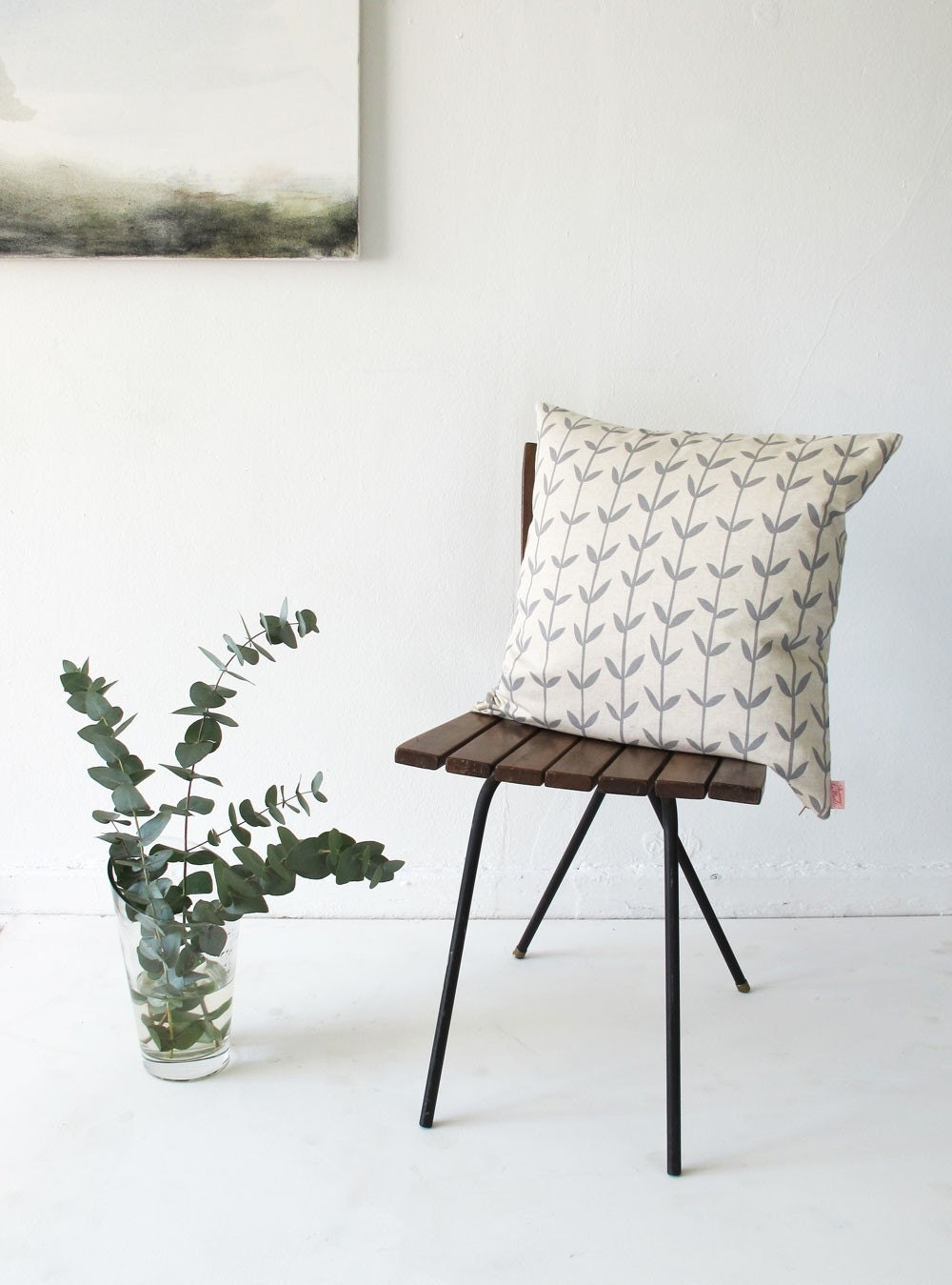 Cushion cover 50x50cm  - Orla, in fog