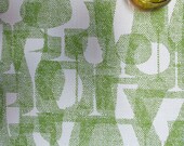 Tea towel - Shadow Glass, in green glass