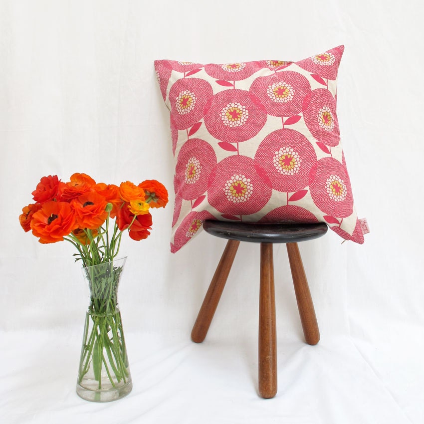 Cushion cover 50x50cm - Flower Field in Rosy