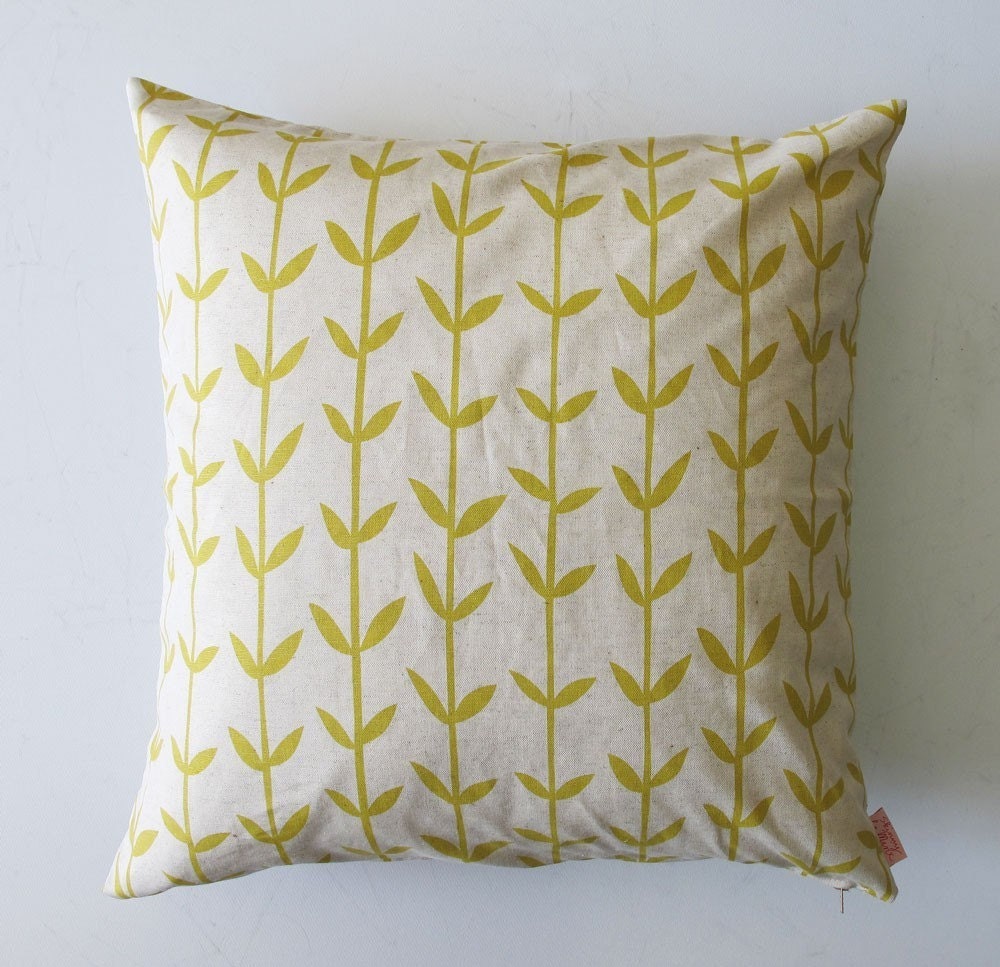 Cushion cover 50x50cm - Orla, in lemon