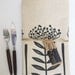 Pincushion table runner - charcoal