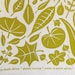 Leaves tea towel - in autumn gold