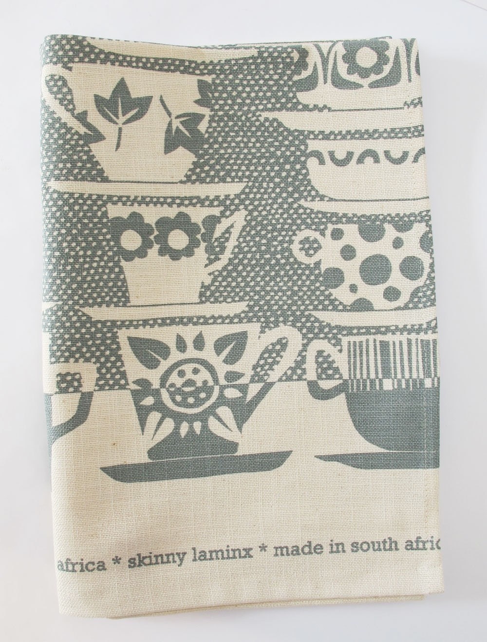 Tea towel - Everyone Came to Tea, in wedgewood