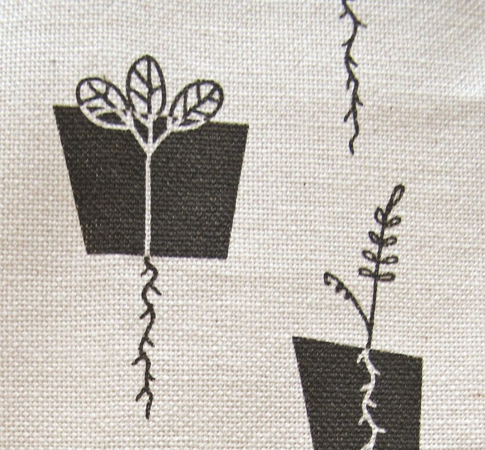 Tea towel - Sprouts, in blackboard