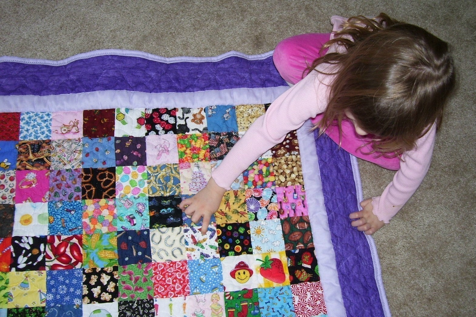 Custom I spy quilt