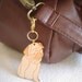 Mimi the Pug Wooden Engraved Keychain Zipper Pull with Card Packaging