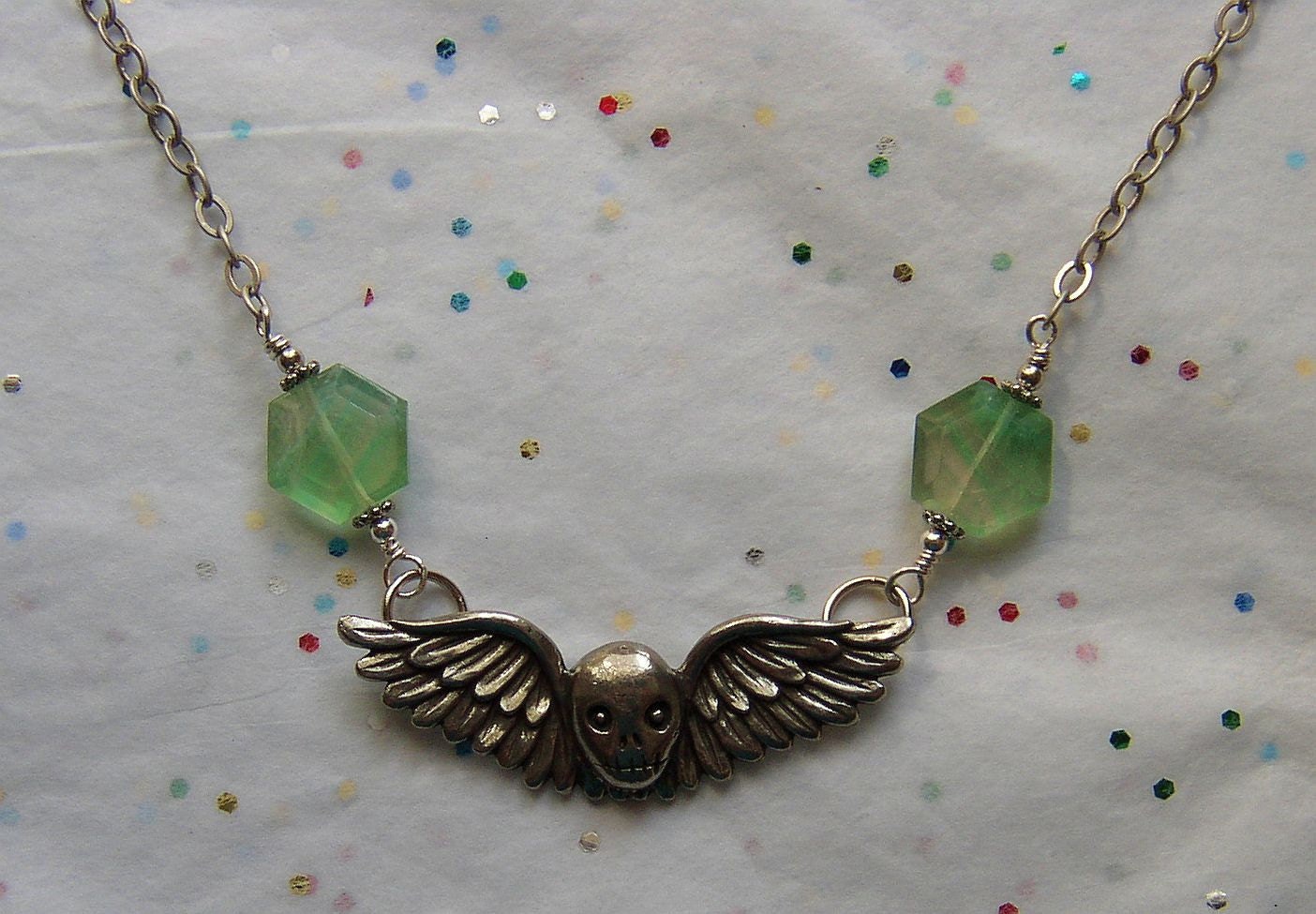 Green Faerie's Farewell Necklace