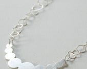 Handmade Sterling Chain with Pearl Silhouette