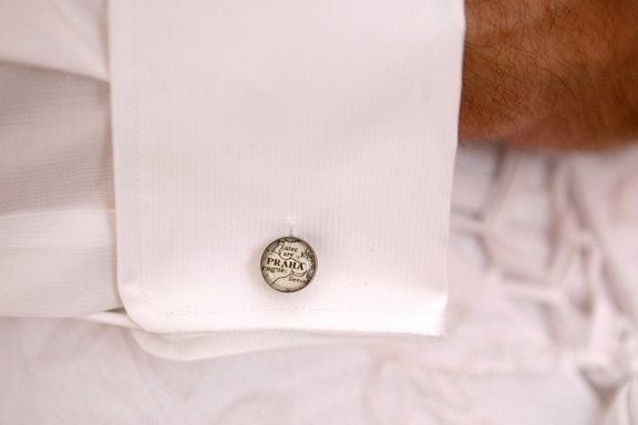 Antique Map CUSTOM Solid Recycled Sterling Cufflinks Genuine Handmade Settings - Original Style