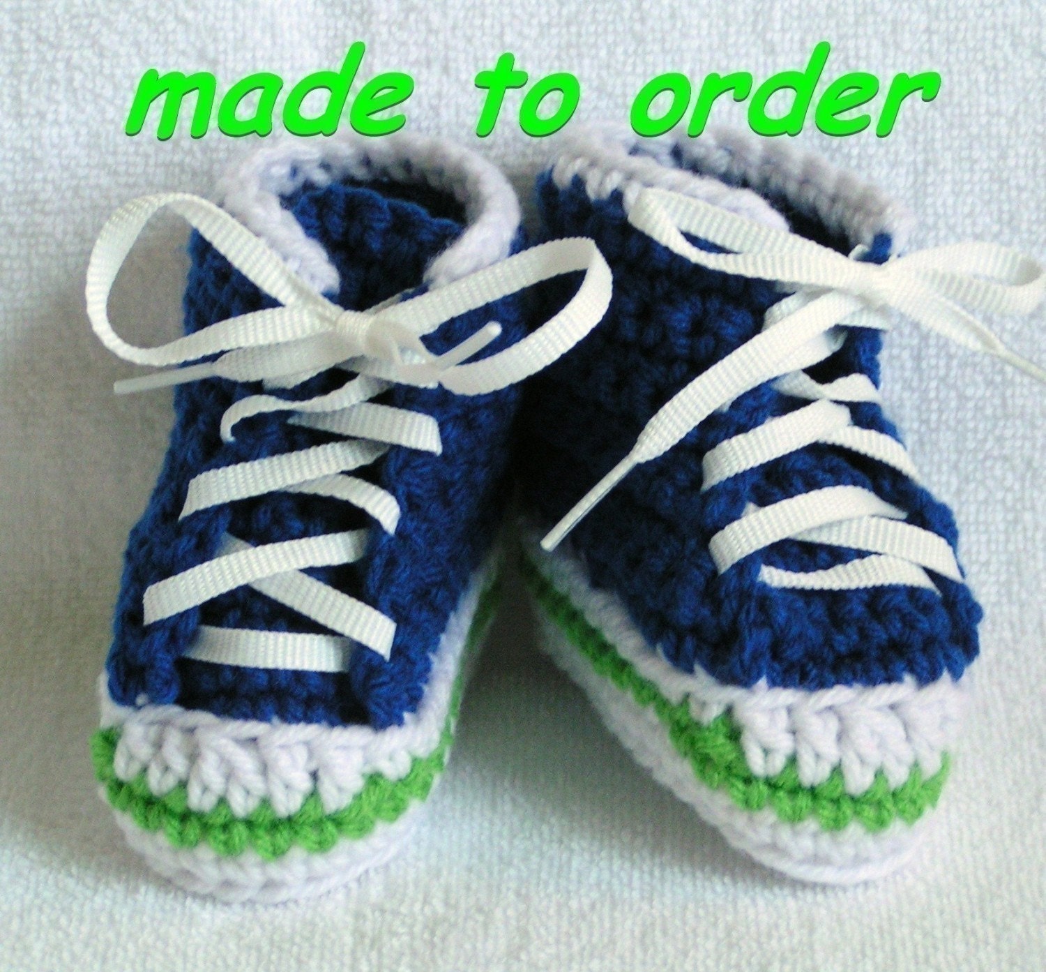 Baby High Top Sneaker  Booties - choose your color and size