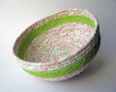 Fabric Coiled Basket - Large Green