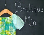 Peasant TOP with the 'EXTRA TOUCH' - Heather Bailey - Nicey - Pick the size Newborn up to 12 Years - by Boutique Mia