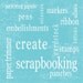Scrapbooking 8x8 Typography (Word Art) Print - All Scrapbooking Themed