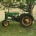 Grandpa's Old John Deere Tractor 8x10 Metallic Photograph with Vintage Tractor