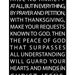 The Peace of God - 8x10 Art Print (Multiple Color Choices) - Philippians 4:6-7