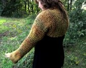 Crochet Pattern Ladies Sweater Shrug Pattern PDF Digital Crochet Pattern
