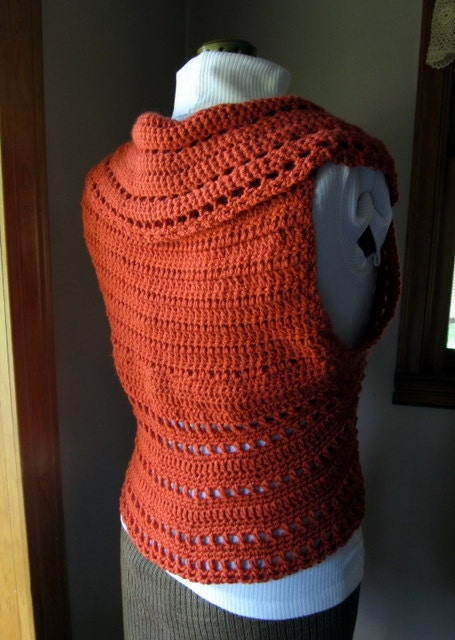 Crochet Pattern Circle Shrug or Vest Ladies Vest PDF Digital Crochet Pattern