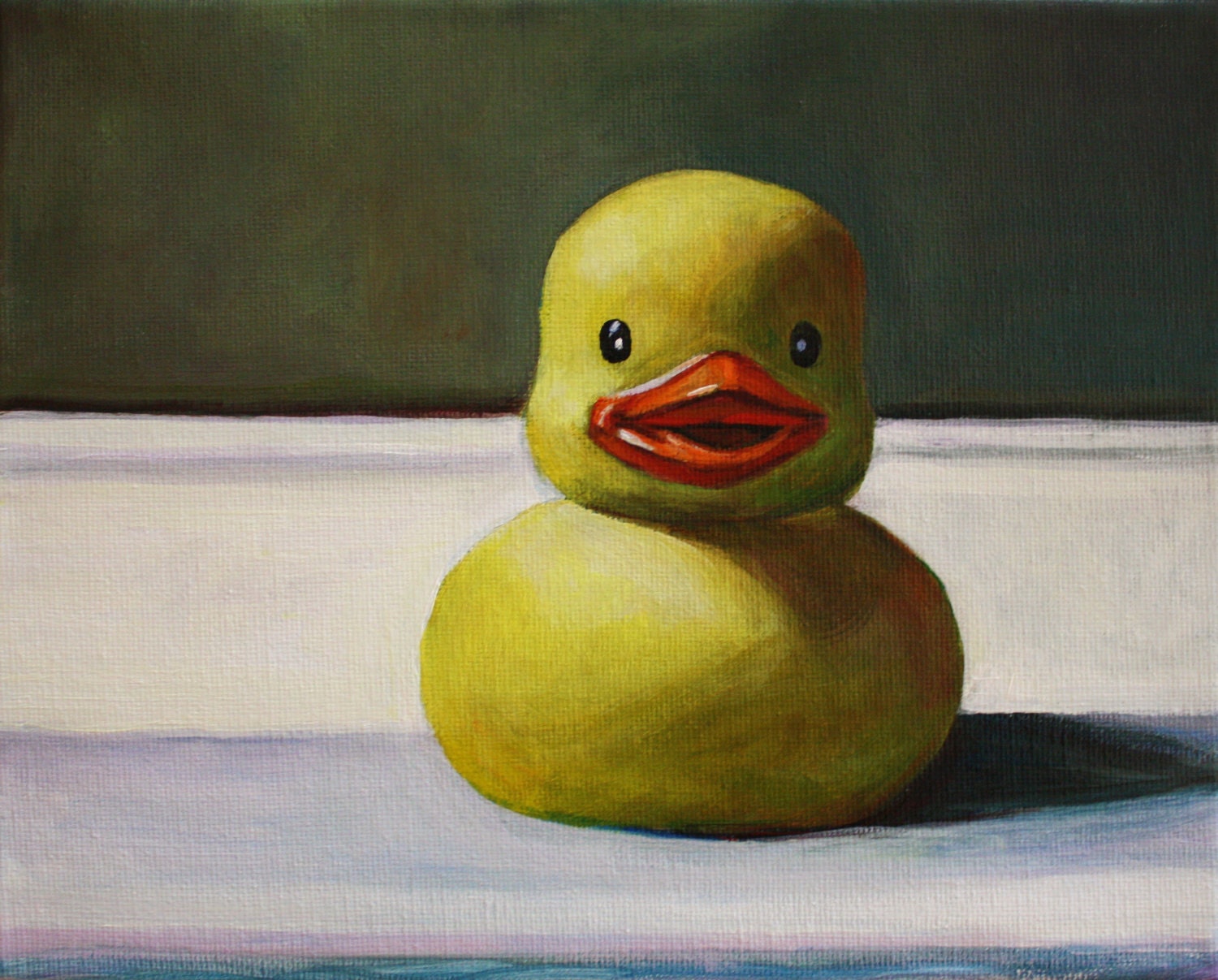 Rubber Ducky Print:  "Little Fatty Face"