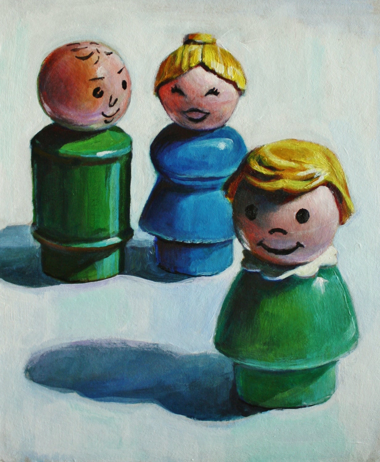 Fisher Price Little People Toy Family Portrait Print