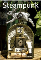 Assemblage Art Time Only Begins When The Clock Stops     STEAMPUNK SCULPTURE   ZNE  Time Travel