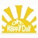 Nursery Art Print, Oh Happy Day Yellow Sun Kids Wall Art, Cheerful Nursery Decor 8x10 Nursery Wall Sign, Primary Colors Nursery Decor