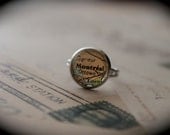 Montreal Authentic Vintage Map Ring