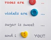 i love you button card