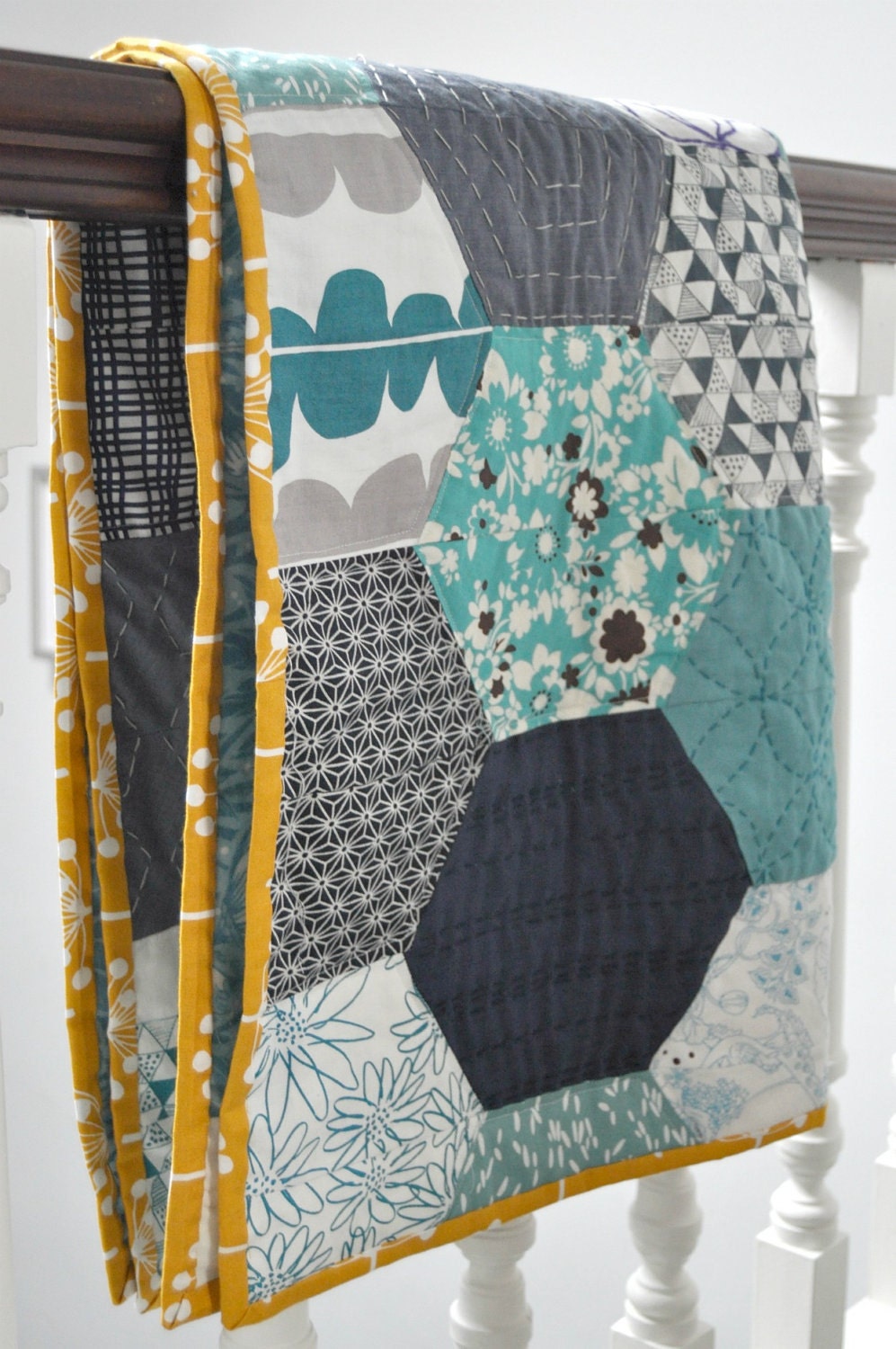 Giant Hexies Quilt Pattern