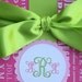 Personalized Monogram tags - Set of 12 - Script