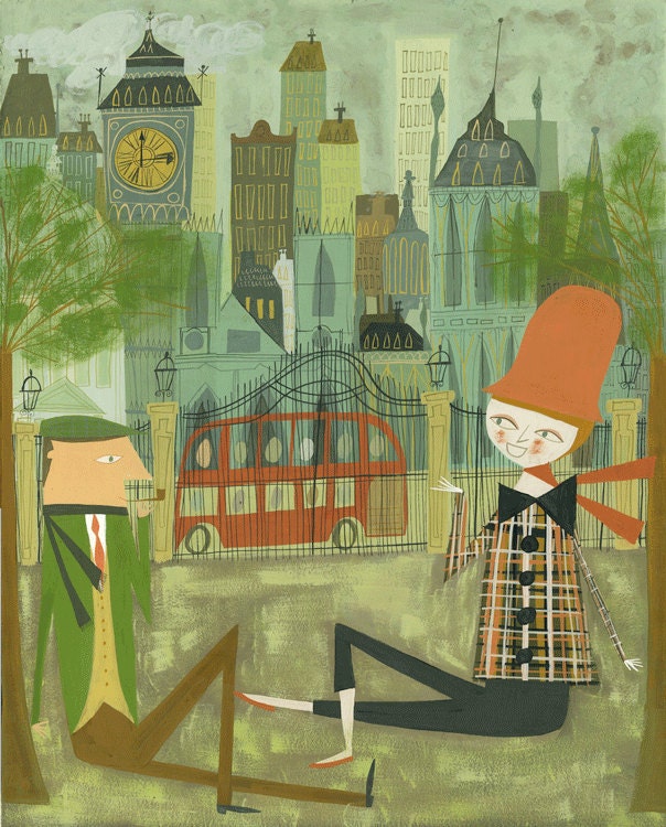 London. Limited edition 13x19 print by Matte Stephens.