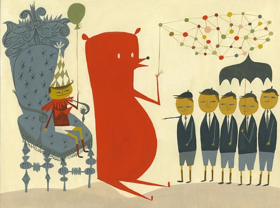 Although Frederick was considered odd by his peer group, Rupert always understood him best. Limited edition 8.5x11 print by Matte Stephens.