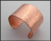 SALINA - Handforged Hammered Wide Copper Cuff Bracelet