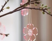 Forever Spring - lasercut acrylic flowers in pink transparent