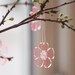 Forever Spring - lasercut acrylic flowers in pink transparent