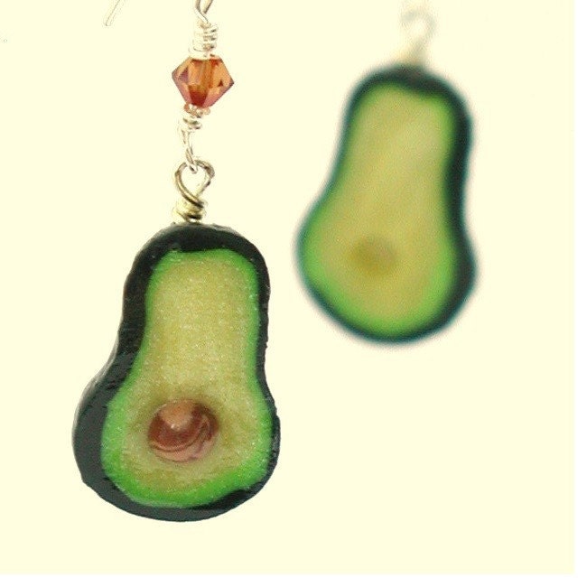 Avocado earrings