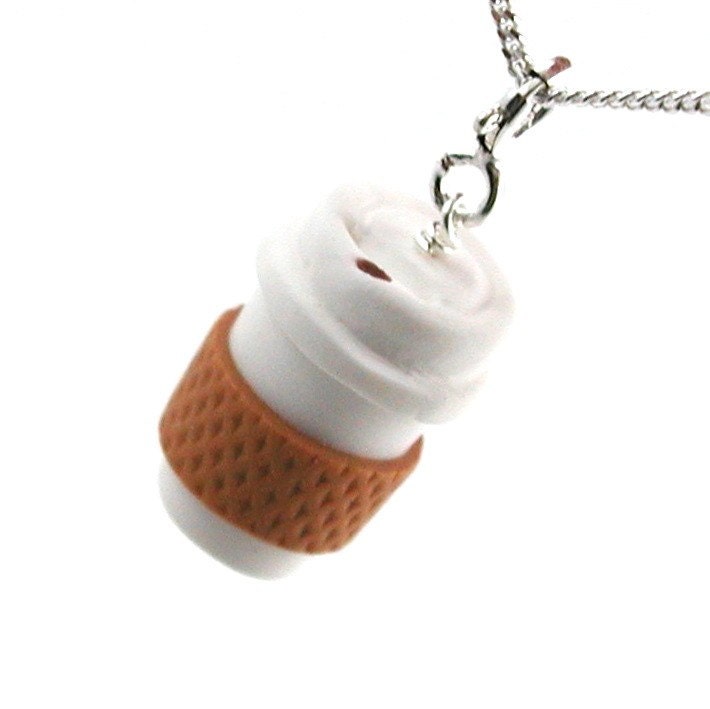 Take out coffee necklace