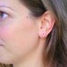 Donut stud earrings (pink sprinkles)