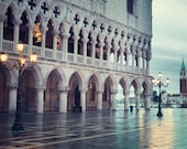 Venice, Architecture Photography, Italy, Venice Photograph, Blue Wall Decor, Venice Art Print, Autumn, Rain, Travel - The Blue Hour