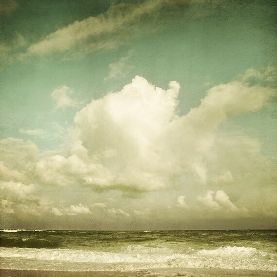 Why don't clouds fall out of the sky - Fine art photograph - seascape - beach