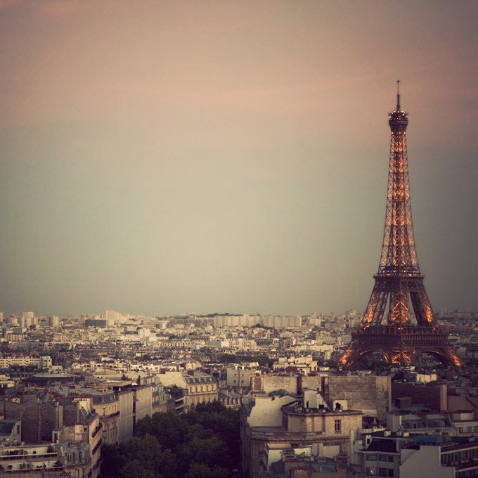 25% OFF Paris photo - The Most Beautiful City - Eiffel Tower at sunset, France - Fine art travel photograph