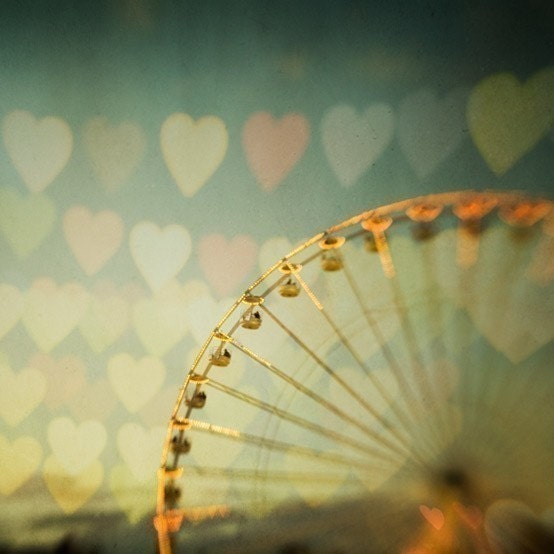 Carnival Photos, Nursery Art, Summer Fair, Ferris Wheel, Merry-Go-Round - Carnivale - Set of four 5x5 prints