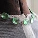 SALE pale green vintage georgian collet necklace. Peridot.