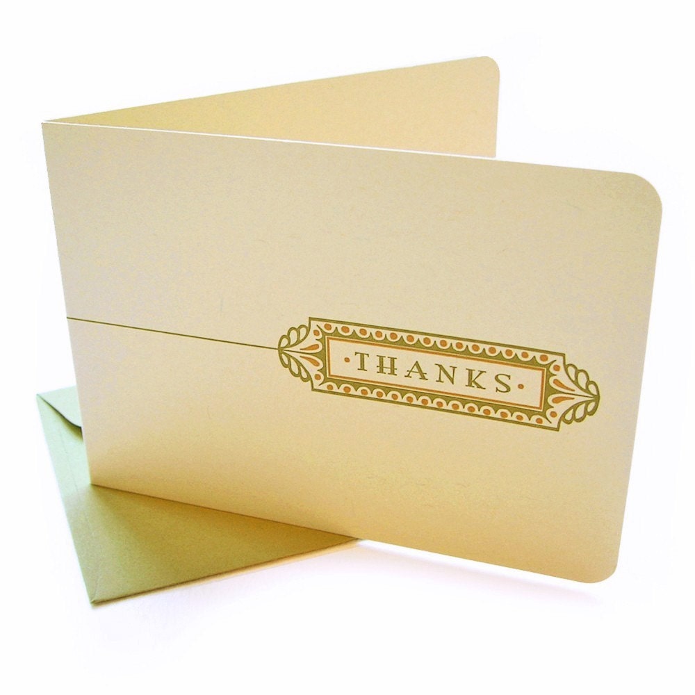 THANKS Letterpress Notecards 6pk