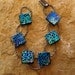 Fused Glass Link Bracelet  Dichroic Fused Glass Link Bracelet Dichroic - Confusion