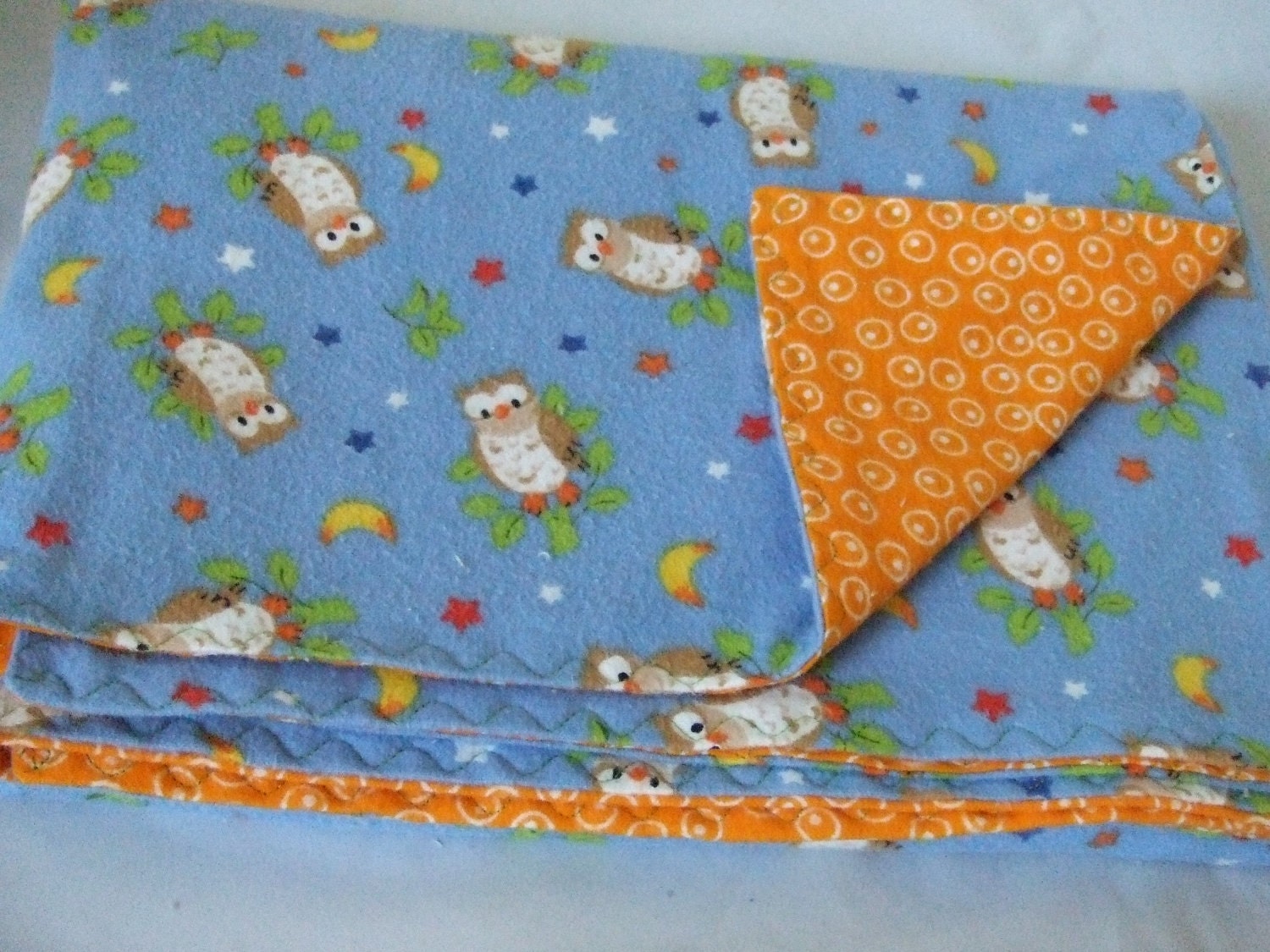 Owls Flannel Baby Toddler Blanket